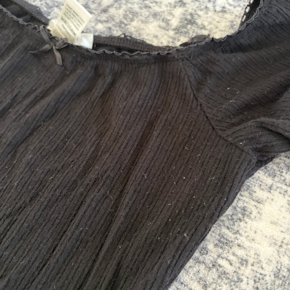 Bozzolo Womens Crop Top Lot of 3 Ribbed Waffle Knit Cami Tee Size Small Bundle - Picture 9 of 12